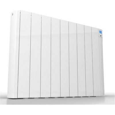 747mm (W) x 575mm (H) - White Touch Electric Oil Filled Radiator (Alicante) - 880 Watts - Depth 98mm - Heats Up To 9m²