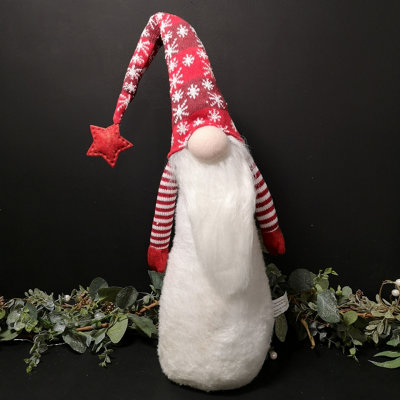 74cm Christmas Standing Gonk with Snowflake Hat   Red Price Comparisons | Compare The Build