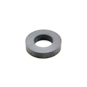74mm O.D. x 40mm I.D. x 15mm thick Y30BH Ferrite Ring Magnet - 7kg Pull