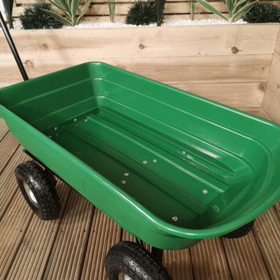 75 Litre 200Kg Capacity Tipping Garden Dump Cart Truck Trolley Wheelbarrow
