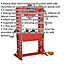 75 Tonne Floor Type Air Hydraulic Press - Sliding Ram Assembly - Foot Pedal