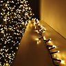 750 LED 18.7m Premier TreeBrights Indoor Outdoor Christmas Multi Function Mains Operated String Lights with Timer in Vintage Gold