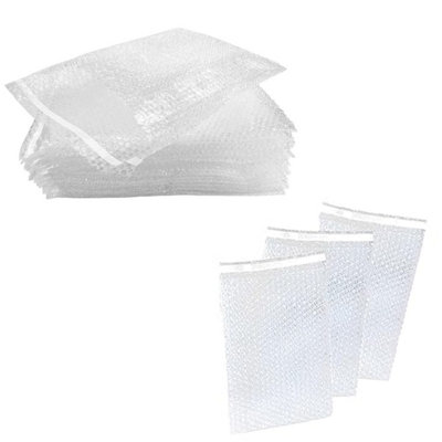 750 x BP6 (305 x 435mm) Clear Plastic Plain Self Seal Bubble Pouches Mailing Shipping Bags