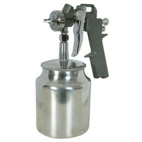 750cc Spray Gun Suction Feed 1.5mm Nozzle 6mm Bayonet Quick Connect