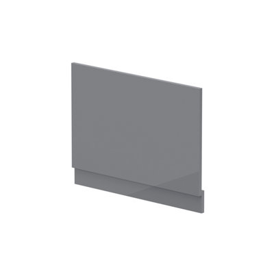 750mm Bath MDF End Panel & Plinth - Gloss Cloud Grey