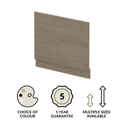 750mm Bath MFC End Panel & Plinth - Woodgrain Solace Oak - 3