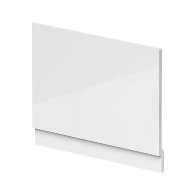 750mm MDF Bath End Panel & Plinth - Gloss White | DIY at B&Q