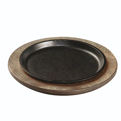 B&Q -  Griddle 28.57 Cm 11.25 Inch Wood Under Liner Fits 23.5Cm Serving GriddleWood