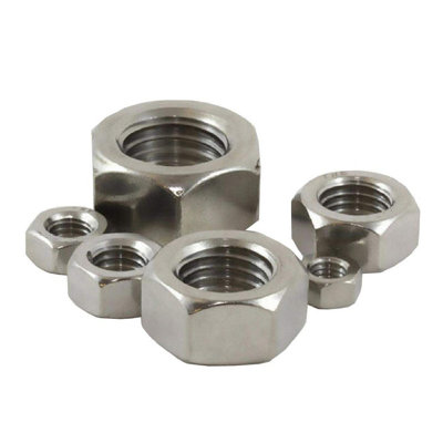 10 X Metric Hexagonal M12 Steel NutsStandard Pitch,
