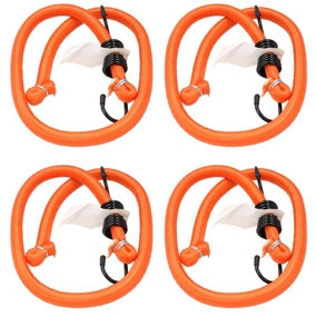 75cm / 29.5" Heavy Duty Bungee Cord Strap Tie Down Holder with Hooks 4pc