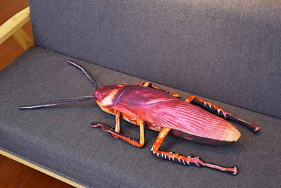75cm Cockroach Plush Toy Creative 3D Insect Pillow Cushion