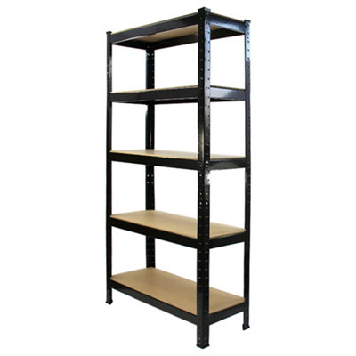 75cm Wide Racking Garage Storage Shelving Heavy Duty 5 Tier Shelf Unit ...