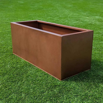 75cm Zinc Galvanised Copper Trough Planter