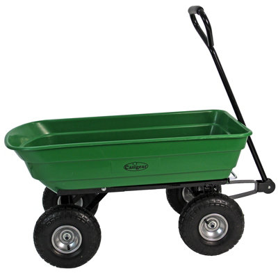 75L Garden Tipping Dump Cart 250 kg Wheelbarrow Trolley Utility Truck Trailer - 6