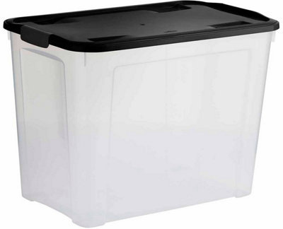 75L Plastic Storage Box with Clip Lid