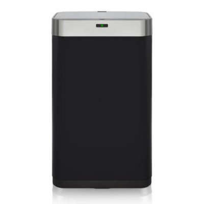 75L Rectangular Sensor Bin Black