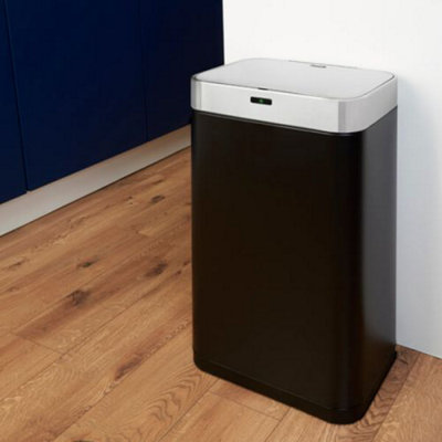 75L Rectangular Sensor Bin Black - 5