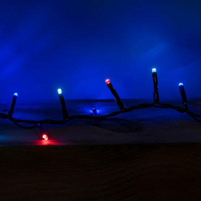75m 3000 LED TreeBrights Christmas String Lights with Timer in Blue ...