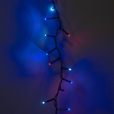 75m 3000 LED TreeBrights Christmas String Lights with Timer in Blue ...