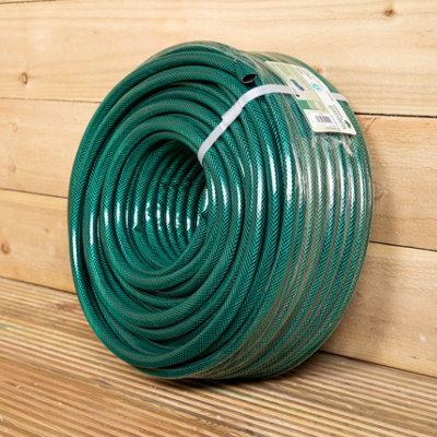 75m Reinforced Garden Hose Pipe / Hosepipe in Green