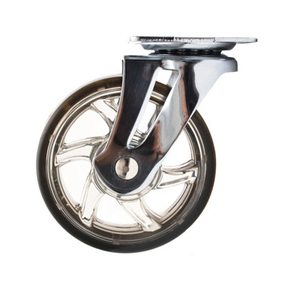 75mm 40kg Plastic Swivel Castor Wheel Furniture Caster Brown - Without Brake - Pack of 1 Price Comparisons | Compare The Build