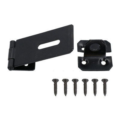75mm heavy Duty Safety Hasp and Staple Security Lock for Gates Sheds Doors 2pk