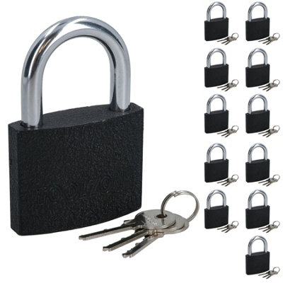 75mm Iron Padlock With Hardened Shackle Padlocks Shed Gate Lock x 12 Price Comparisons | Compare The Build