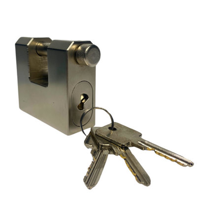 75mm Solid Steel Heavy-Duty Security Padlock