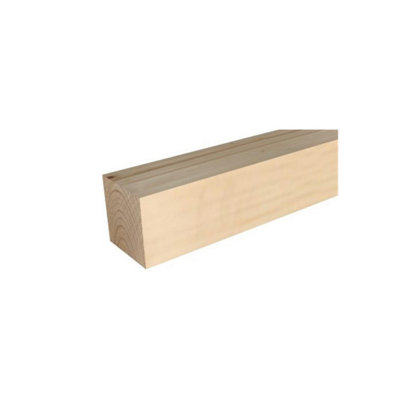 75mm (T) x 75mm (W) Redwood Planed All Round (Finish 70x70mm) - 4800mm ...