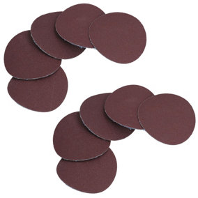 75mm Twist Button Abrasive Sanding Flap Discs Pads Belts 120 Fine Grit 10pk