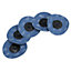 75mm Twist Button Abrasive Sanding Flap Discs Pads Belts 120 Fine Grit 20pk
