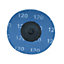 75mm Twist Button Abrasive Sanding Flap Discs Pads Belts 120 Fine Grit 30pk