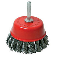 75mm Twist Knot Cup Wire Brush Bit Wheel For Drill Paint/Rust Removal