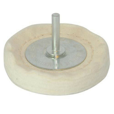 75mm x 12mm Loose Leaf Buffing Polishing Wheel 6mm Shaf For Power Drills DIY at B&Q