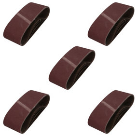 75mm x 457mm 120 Grit Fine Abrasive Sanding Belt Sander Discs 25 Pack