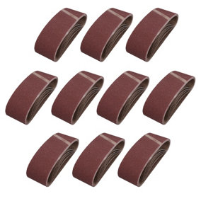 75mm x 457mm 40 Grit Coarse Abrasive Sanding Belt Sander Discs 50 Pack