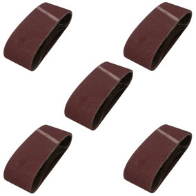 75mm x 457mm 60 Grit Medium Abrasive Sanding Belt Sander Discs 25 Pack