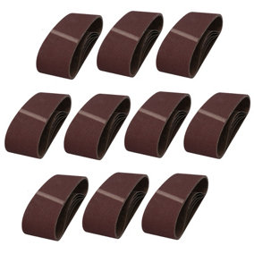 75mm x 457mm 80 Grit Medium Abrasive Sanding Belt Sander Discs 50 Pack