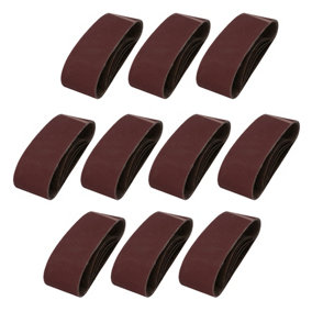 75mm x 457mm Mixed Grit 40 - 120 Abrasive Sanding Belt Sander Discs 50 Pack