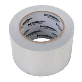 75mm x 45m Aluminium Foil Tape Adhesive Insulation / Underlay Jointing Tape