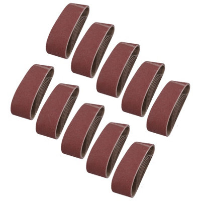 HAMPTON 5pcs Sanding Belts 75x533mm 40/60/80/120 Grit Sander File Belt Set Abrasive Tools Accessories