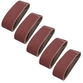 75mm x 533mm 60 Grit Medium Abrasive Sanding Belt Sander Discs 25 Pack