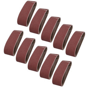 75mm x 533mm 60 Grit Medium Abrasive Sanding Belt Sander Discs 50 Pack