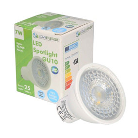 75w Equivalent Brightness GU10 7w LED Spotlight - Day White