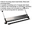 760mm Bench Mounted Sheet Metal Folder / Bender - 17 Gauge Max Manual Hand Lever