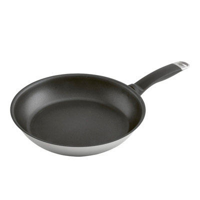 B&Q -  Silver Star Stainless Steel Non-Stick Induction Safe Frying Pan28Cm