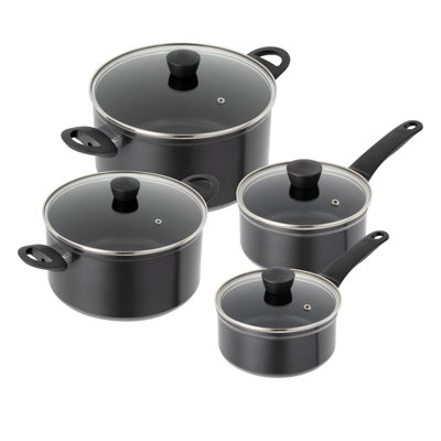 Kuhn Rikon Easy Induction Aluminium Non-Stick 4-Piece Mixed Cookware Set16Cm/18Cm Saucepan And 20Cm/24Cm Casserole Pot