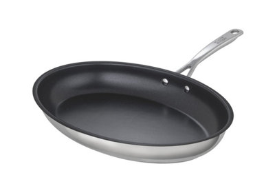Kuhn Rikon Allround Stainless Steel Non-Stick Fish Pan36Cm X 25Cm