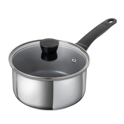 Kuhn Rikon Classic Stainless Steel Non-Stick Induction Safe Saucepan18Cm/2.3L from B&Q