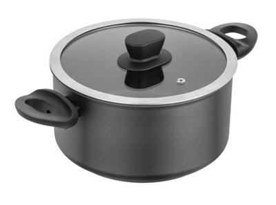 Kuhn Rikon New Life Swiss Made Recycled Aluminium Induction Safe Casserole Pot24Cm/6L from B&Q